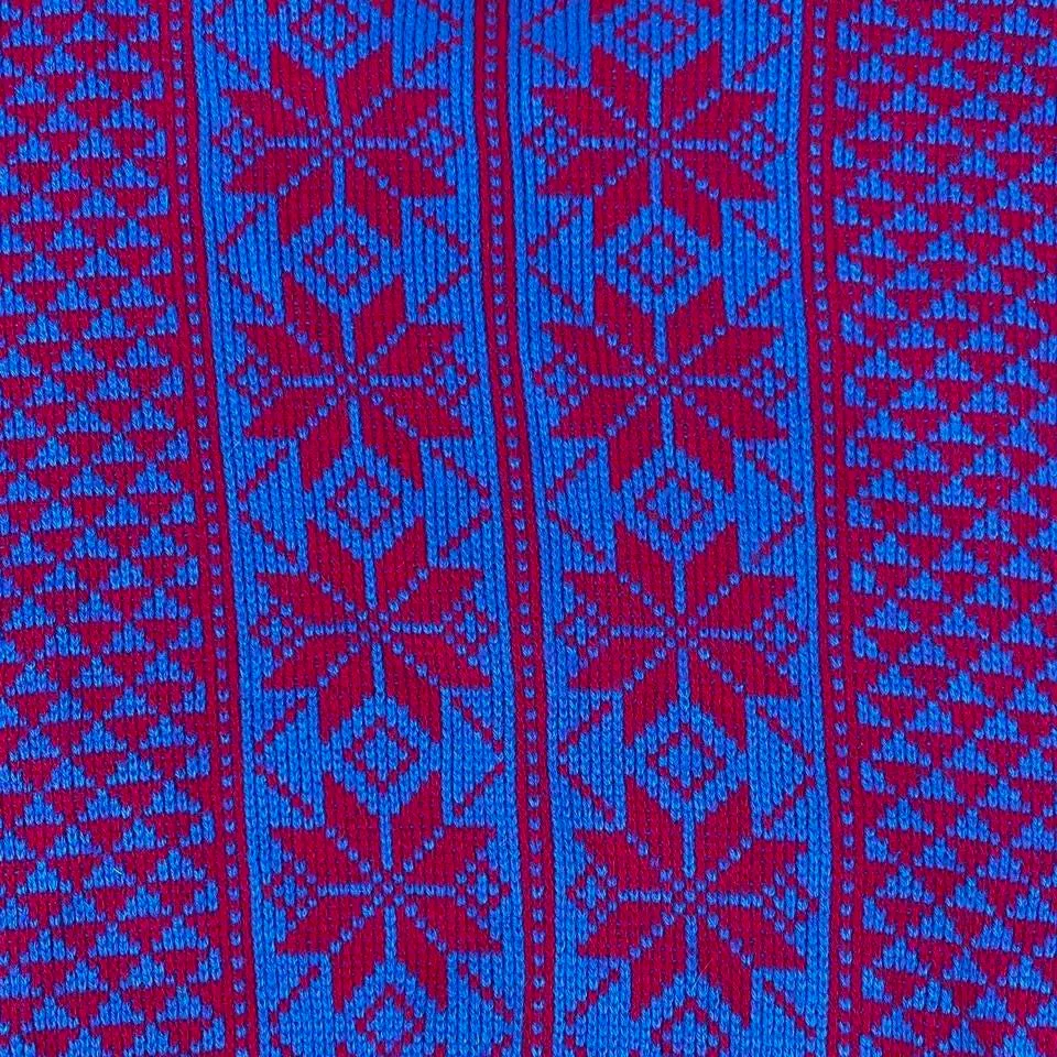 90s Cozy Nordic Snowflake Sweater (L)