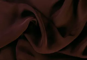 Airy Chocolate Brown Silk Georgette (Made in Italy)