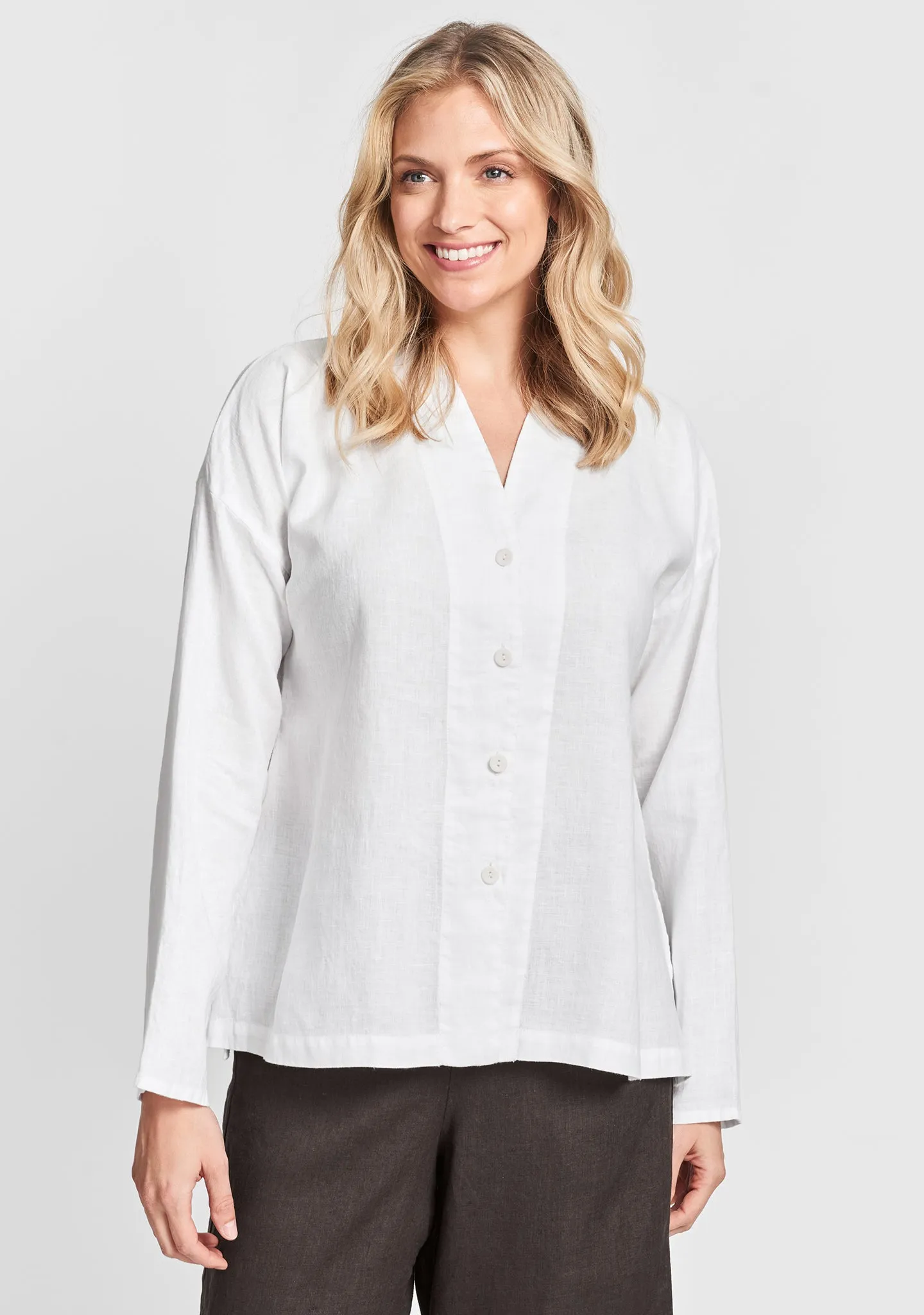 Alluring Blouse - Linen Blouse - FINAL SALE