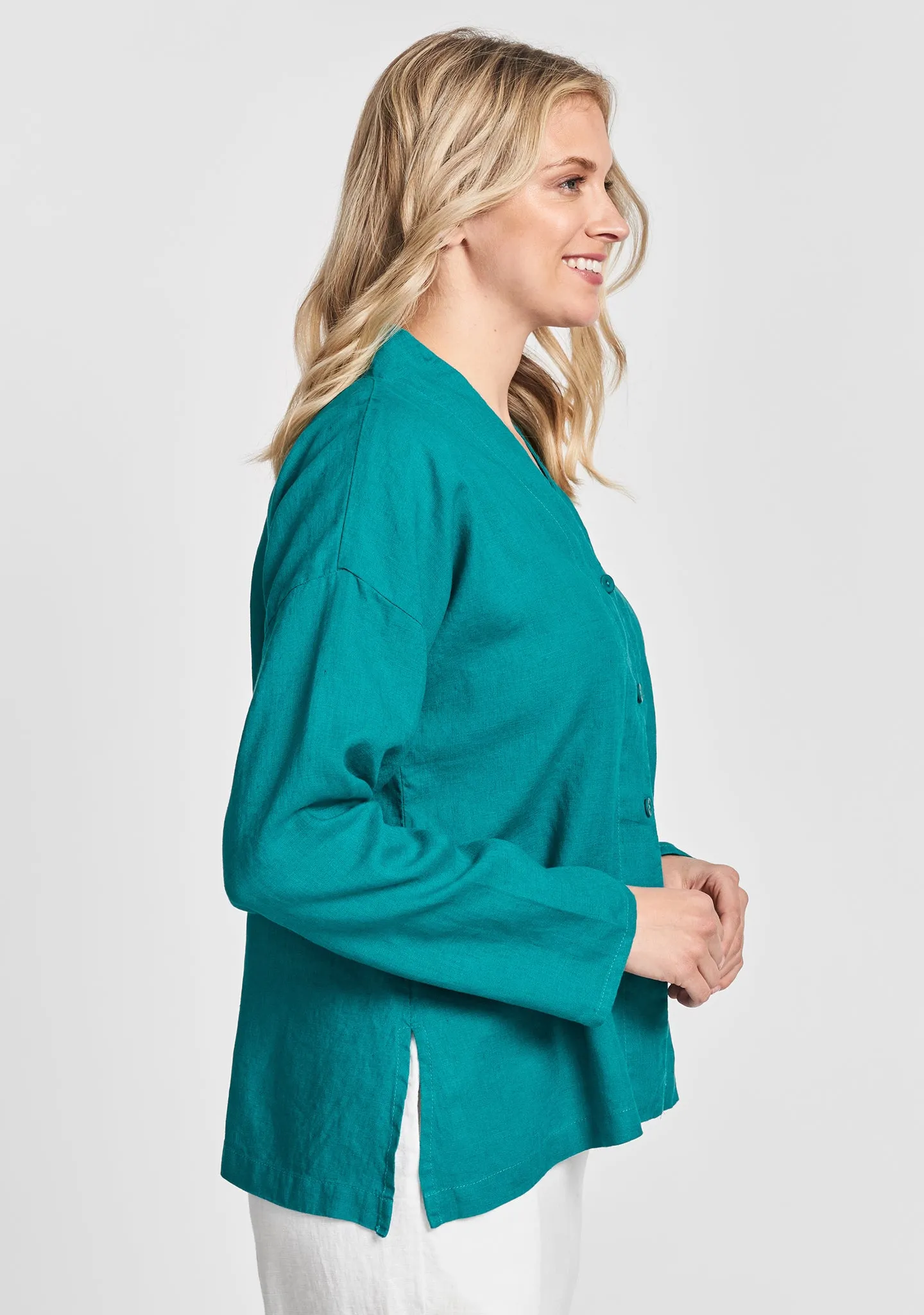 Alluring Blouse - Linen Blouse - FINAL SALE