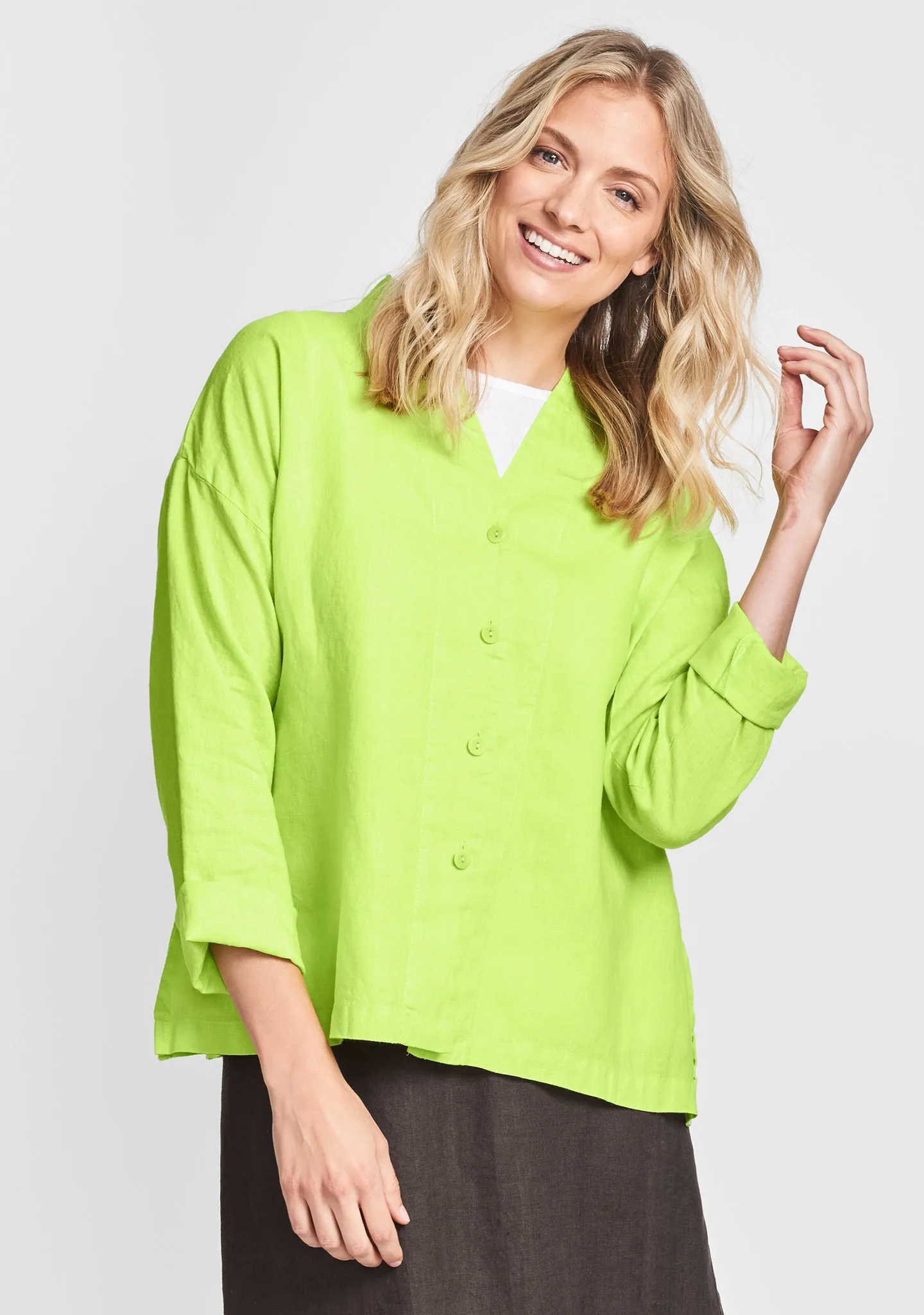Alluring Blouse - Linen Blouse - FINAL SALE