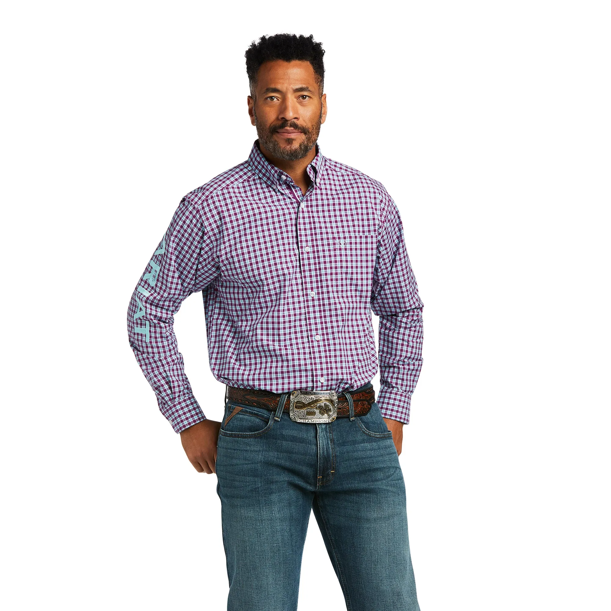 Ariat Men's Pro Team Tundra Classic Imperial Violet Shirt 10039660