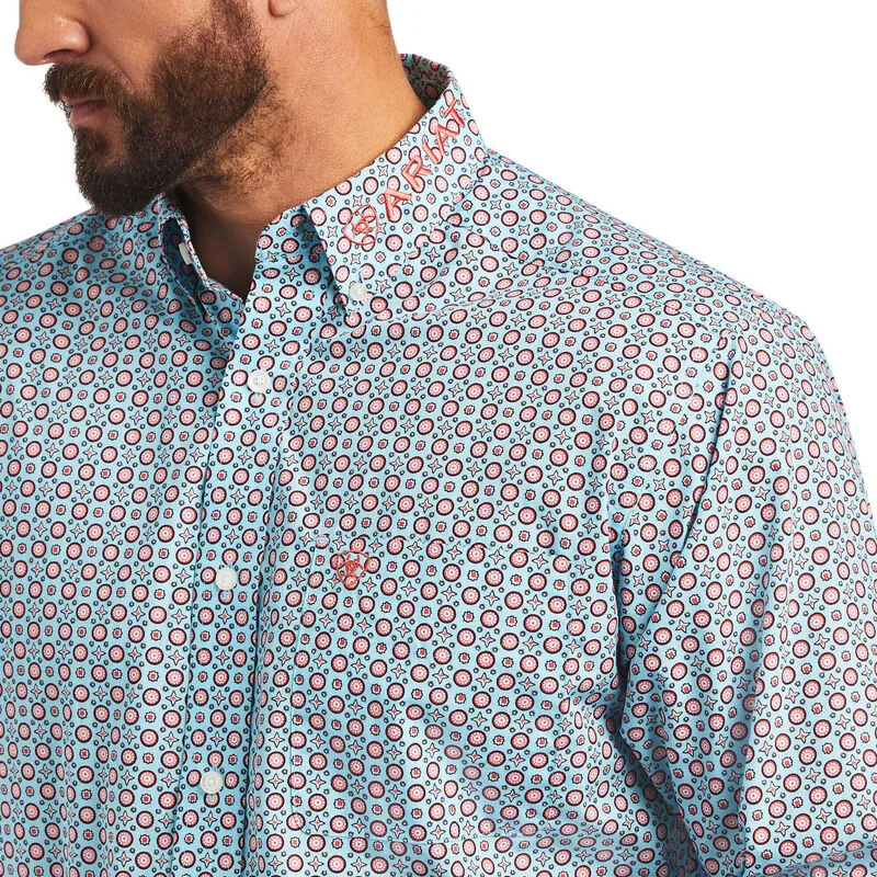 Ariat Men's Team Ivandell Classic Aquaville Button Down Shirt 10040575