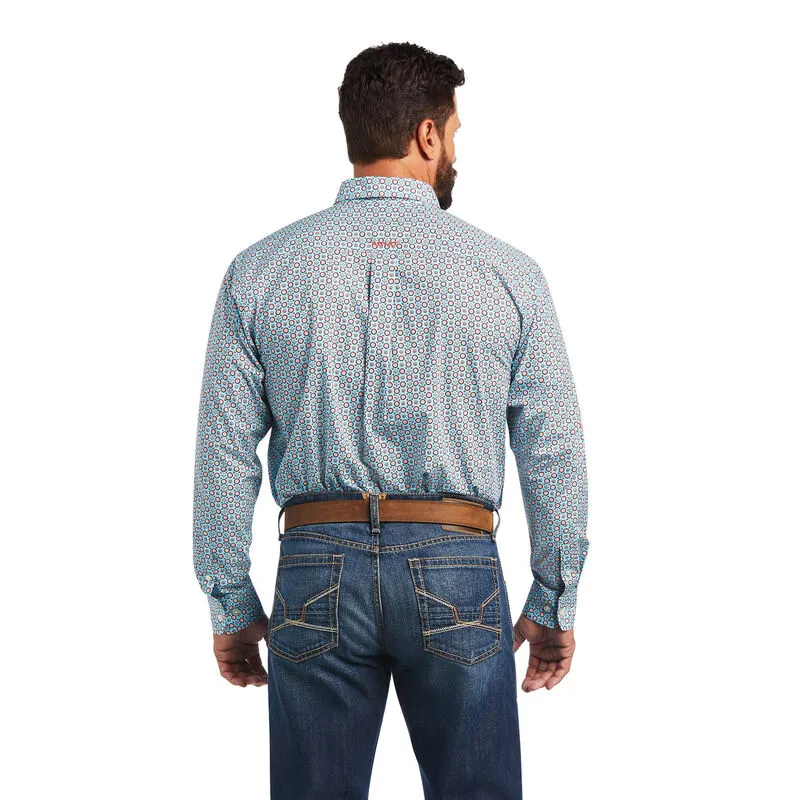 Ariat Men's Team Ivandell Classic Aquaville Button Down Shirt 10040575