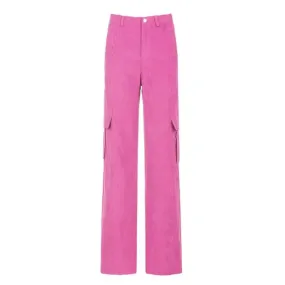 Big Pockets Wide Leg Trousers