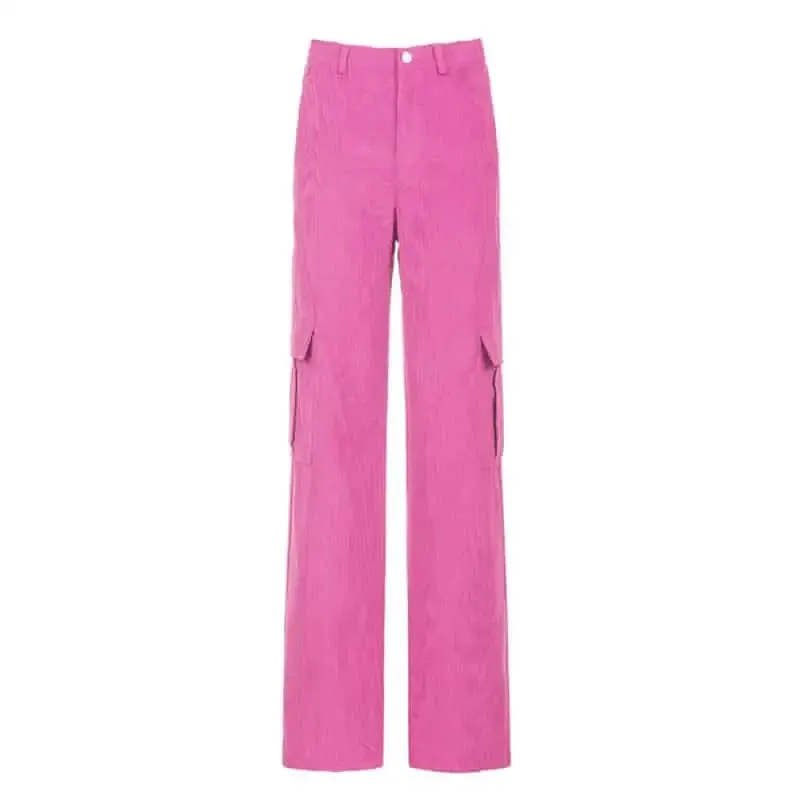Big Pockets Wide Leg Trousers