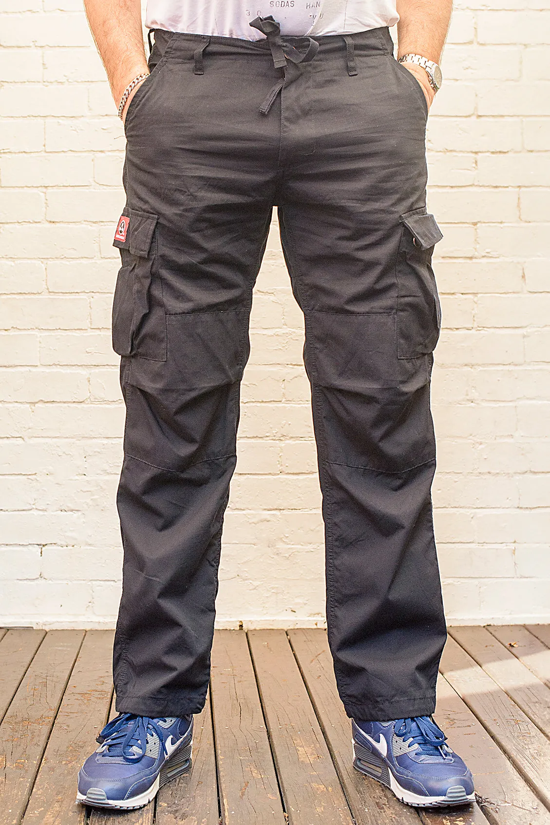 Black Molecule Lightweight Cargo Pants 55003