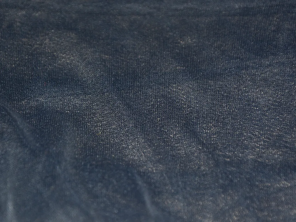Black Plain Soft Net Fabric