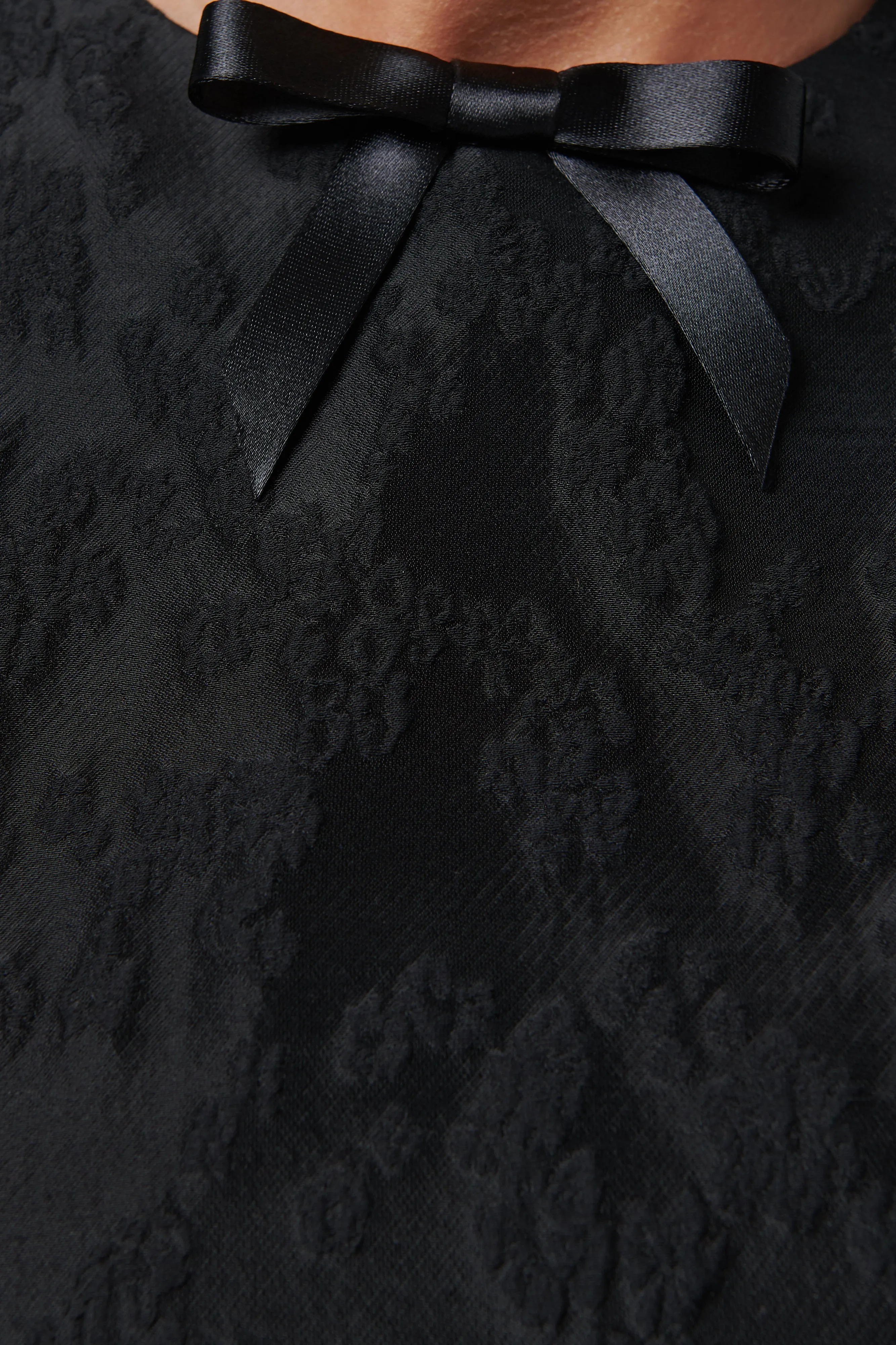 Black Puffy Sleeveless Mini Dress