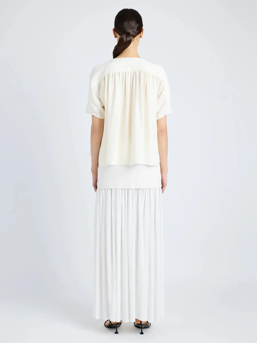 Claire Georgette Top in Cream