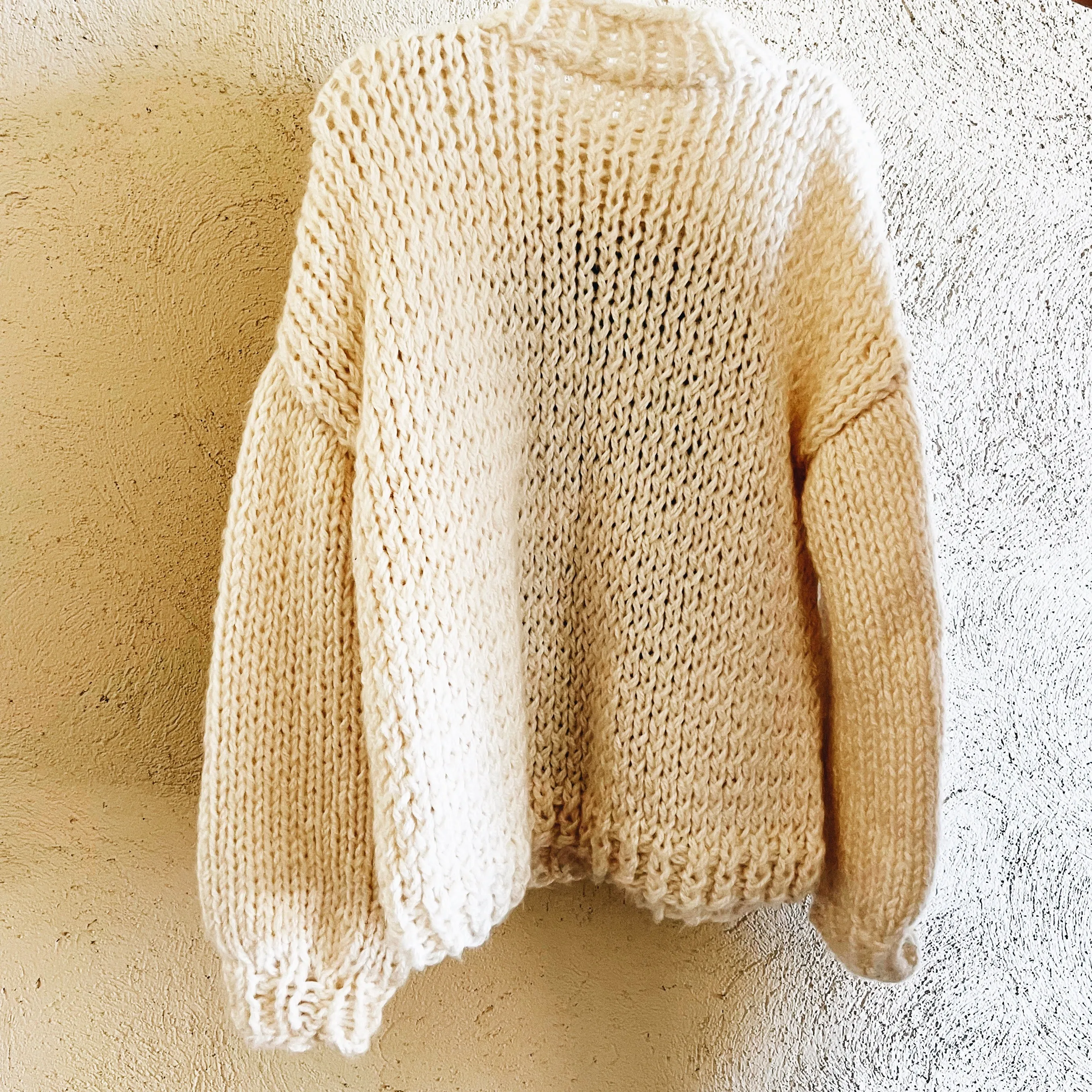 Cozy Hand Knit Skull Sweater