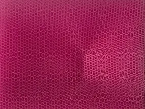 Dark Pink Plain Net Fabric (Wholesale)