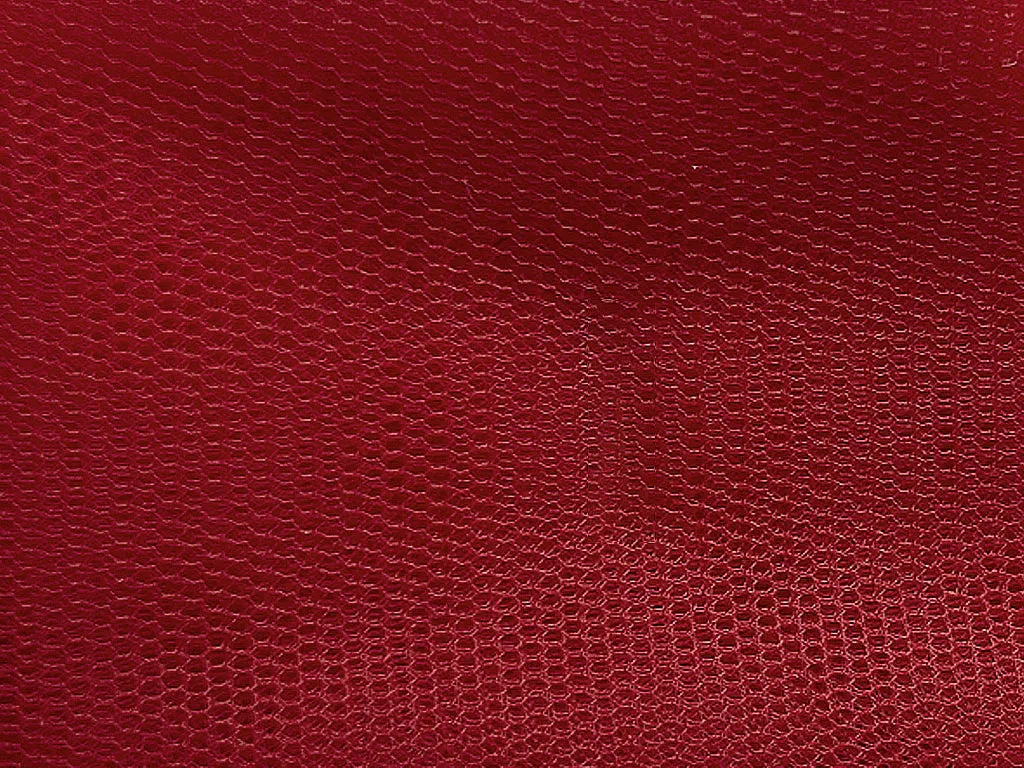 Dark Red Plain Net Fabric