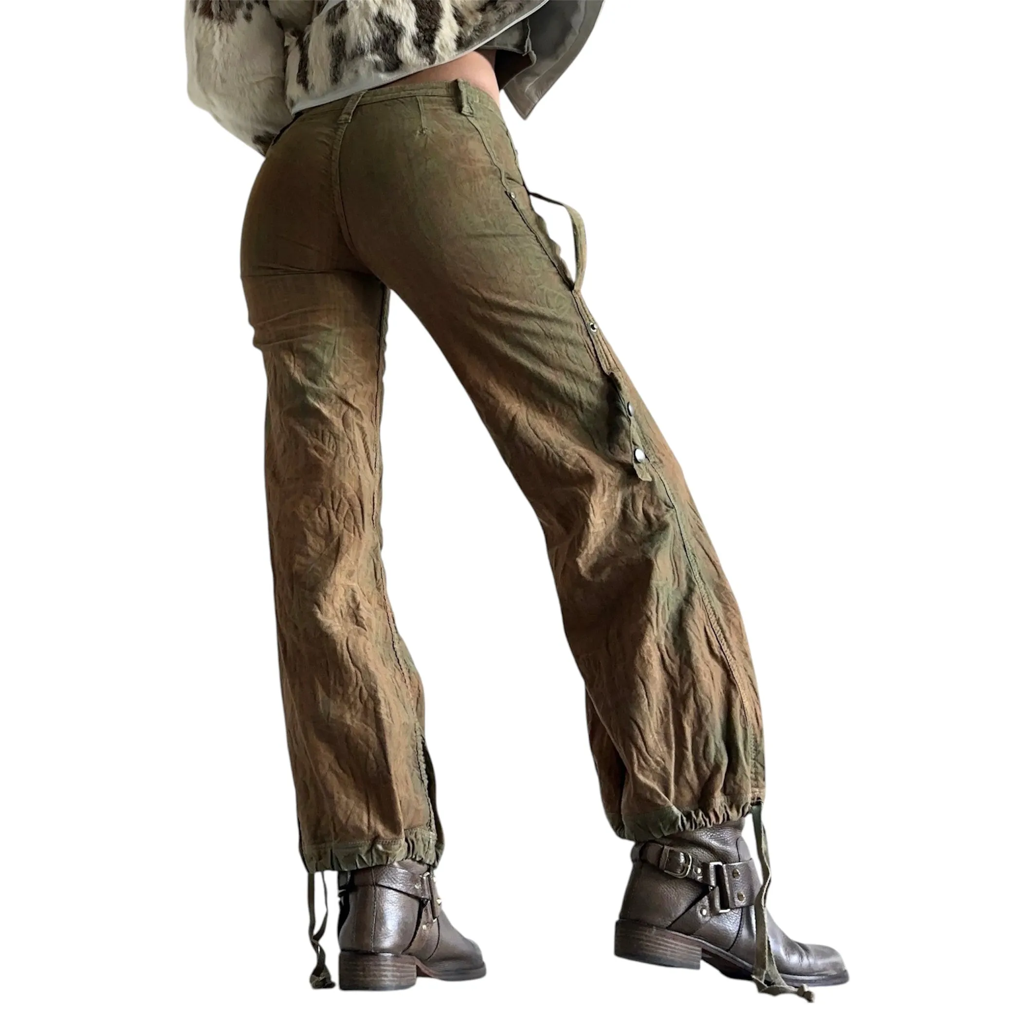 Diesel Earthy Dyed Cargo Pants (XS)
