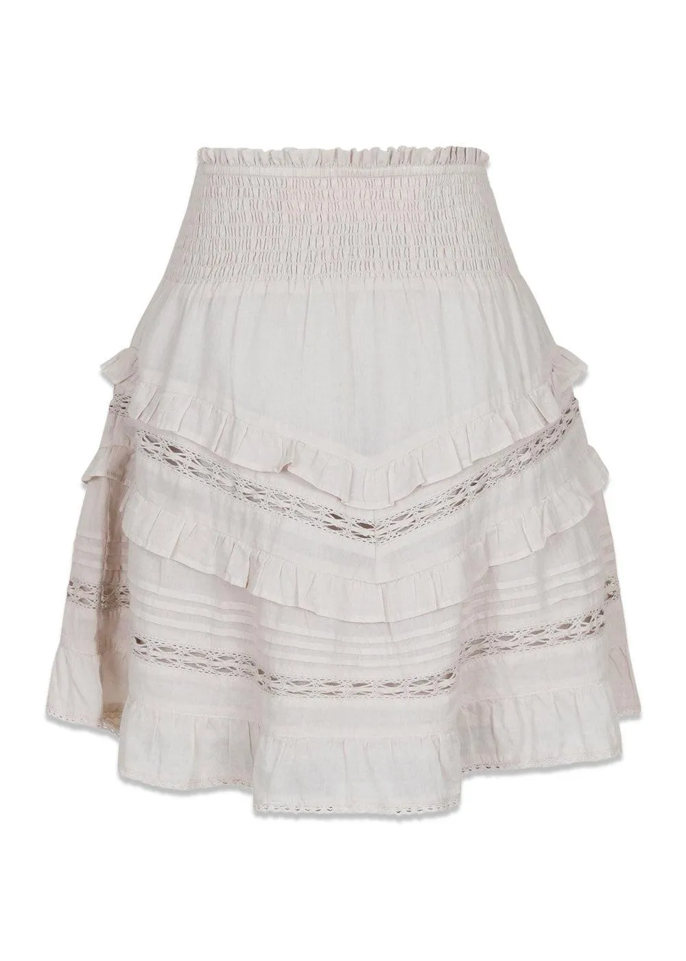 Donna S Voile Skirt - Ivory