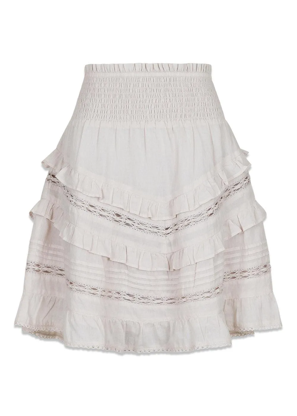 Donna S Voile Skirt - Ivory
