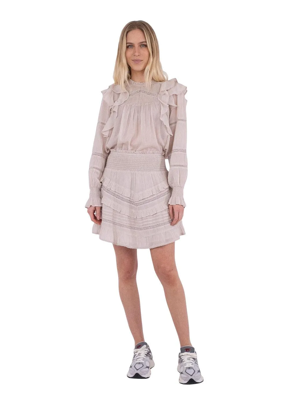 Donna S Voile Skirt - Ivory