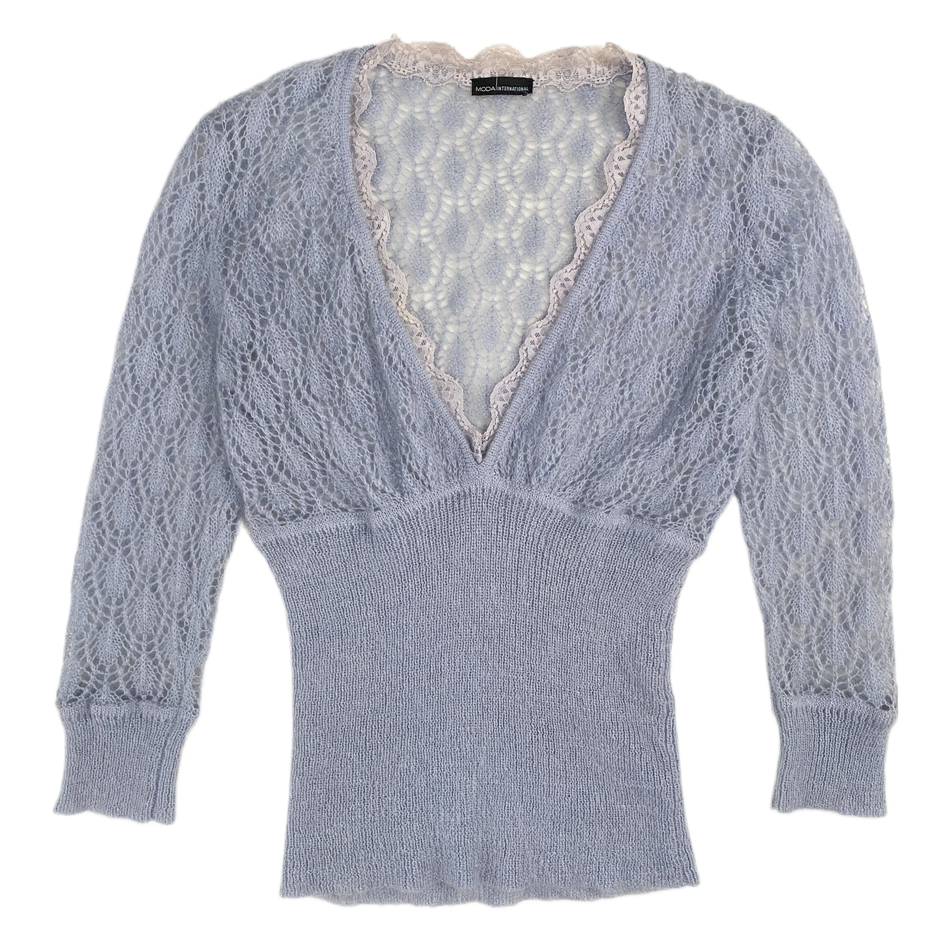 Dusty Open Knit Sweater (S)