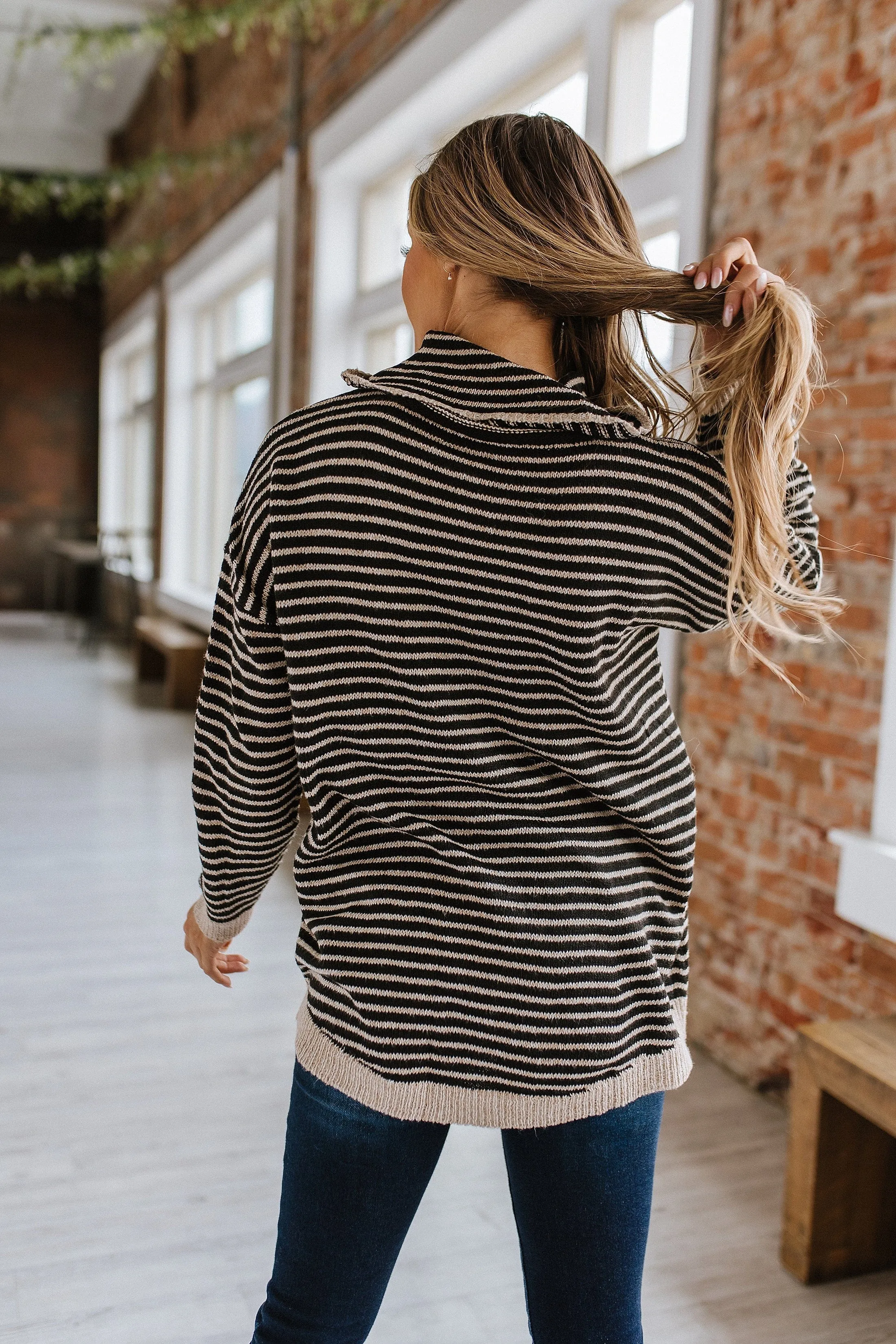 Emmy Striped Oversized Sweater