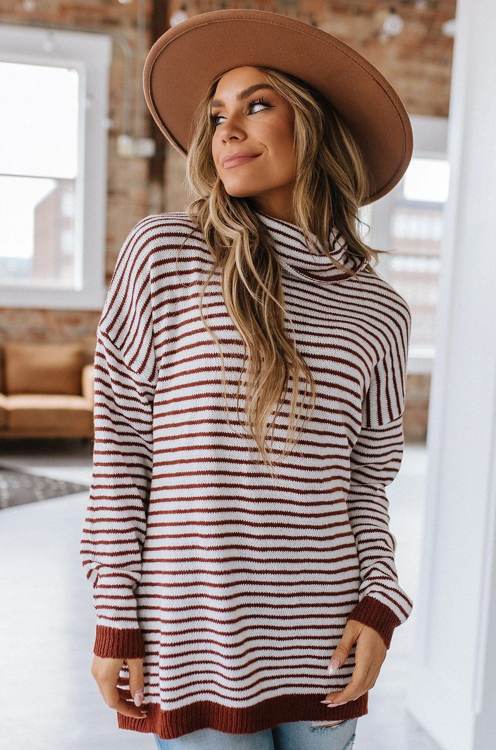 Emmy Striped Oversized Sweater