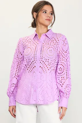 Eyelet Buttondown Shirt