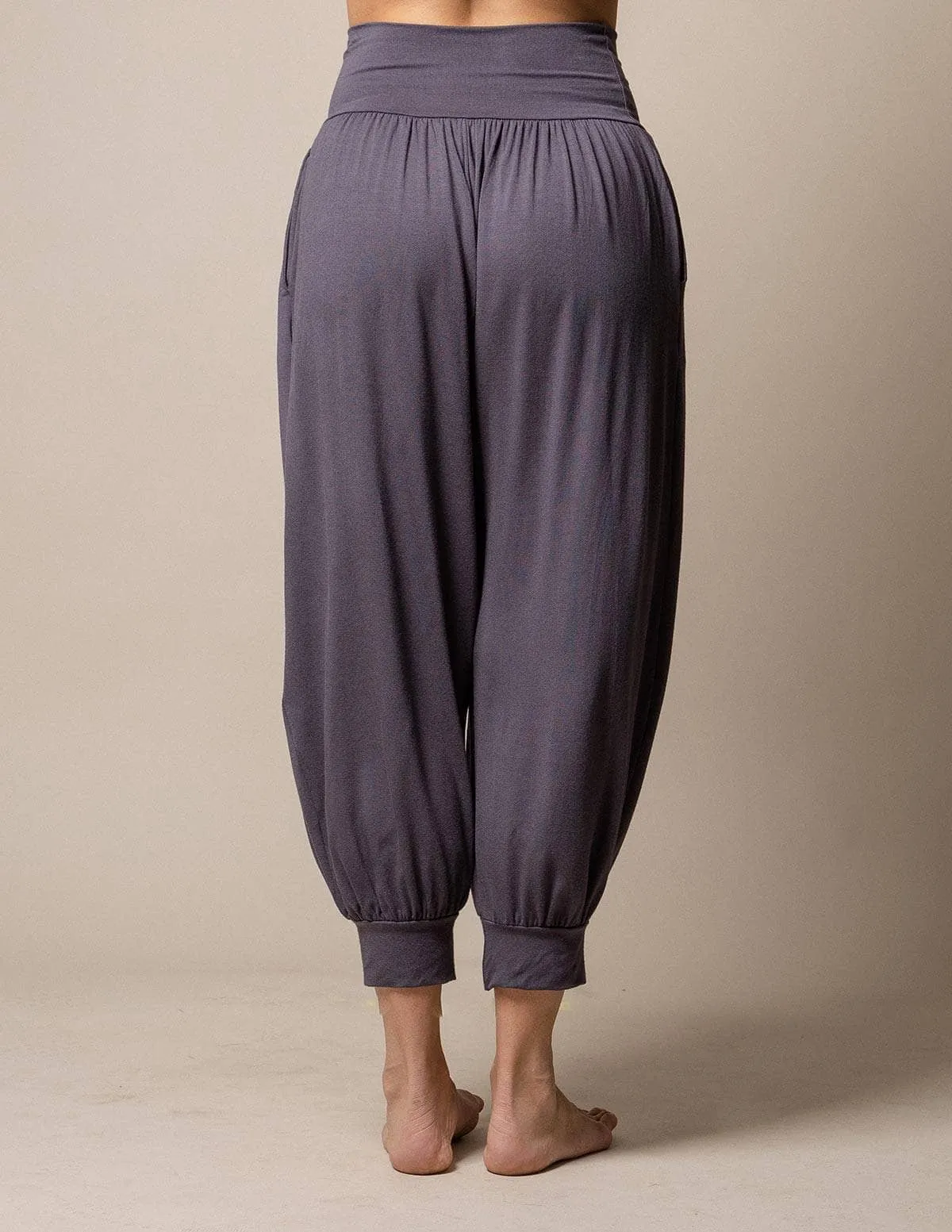 Flowy Harem Pants - Charcoal - As-Is-Clearance