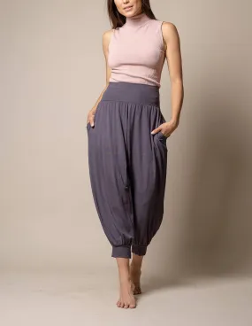 Flowy Harem Pants - Charcoal - As-Is-Clearance
