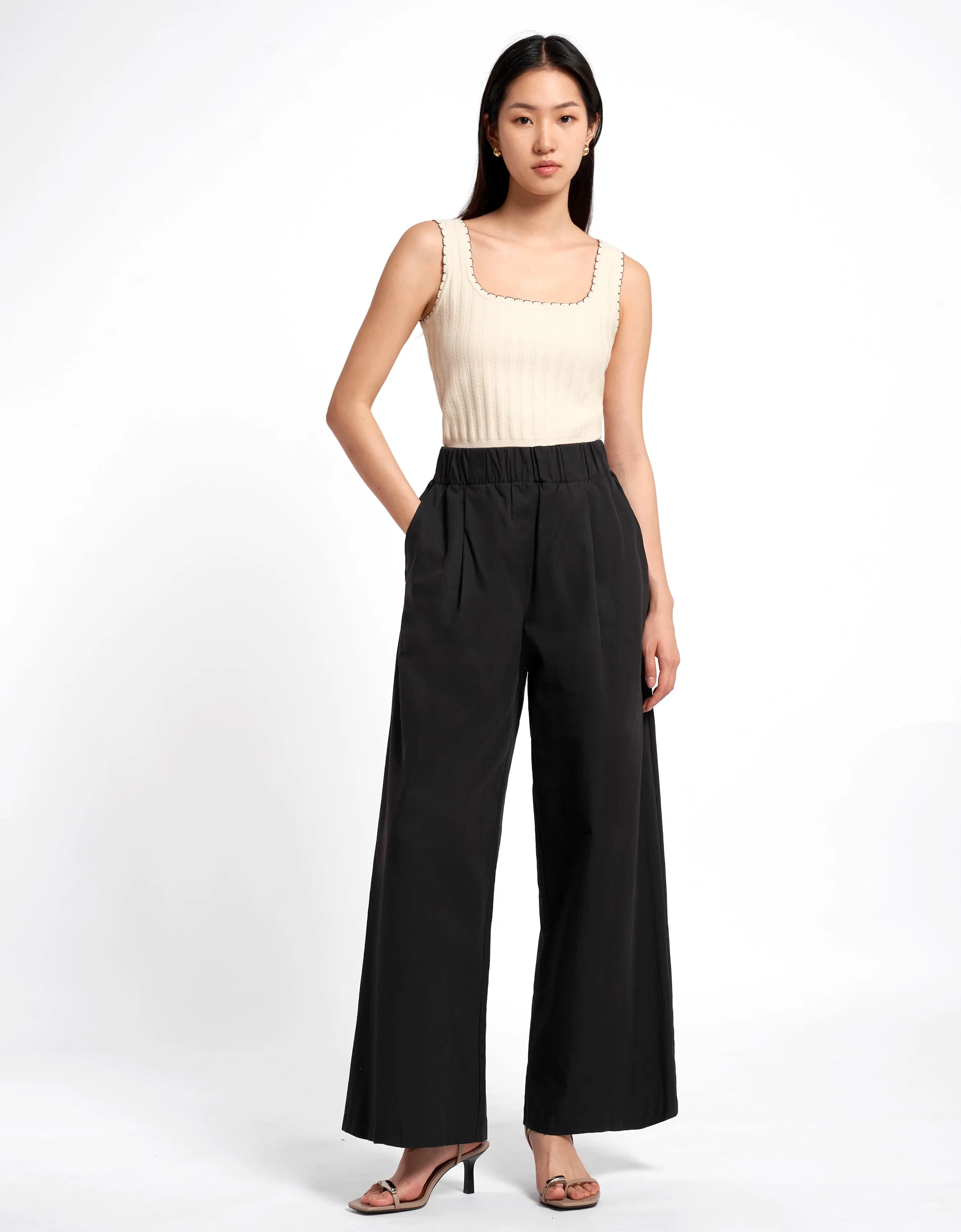 Flowy Pleated Trousers