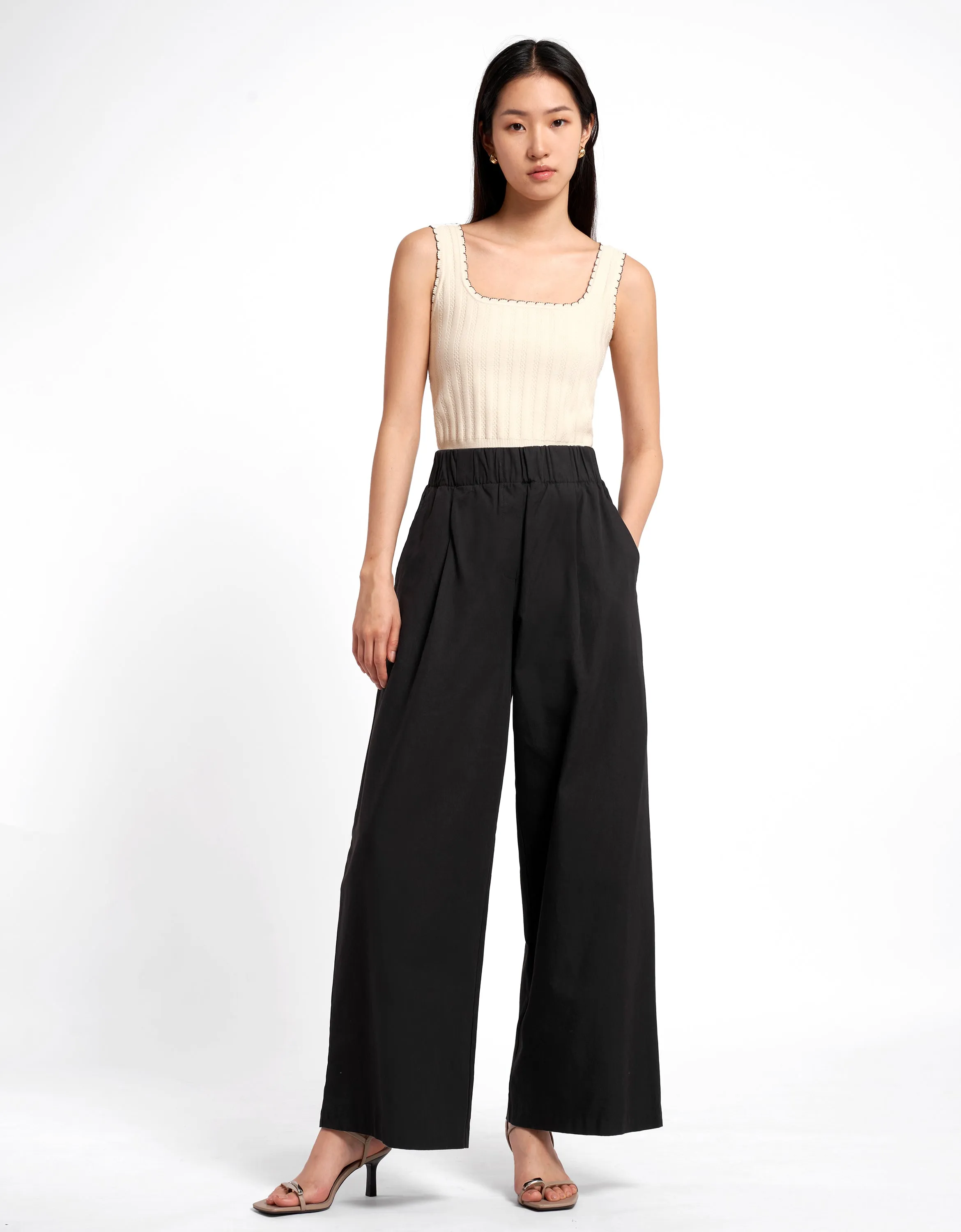 Flowy Pleated Trousers