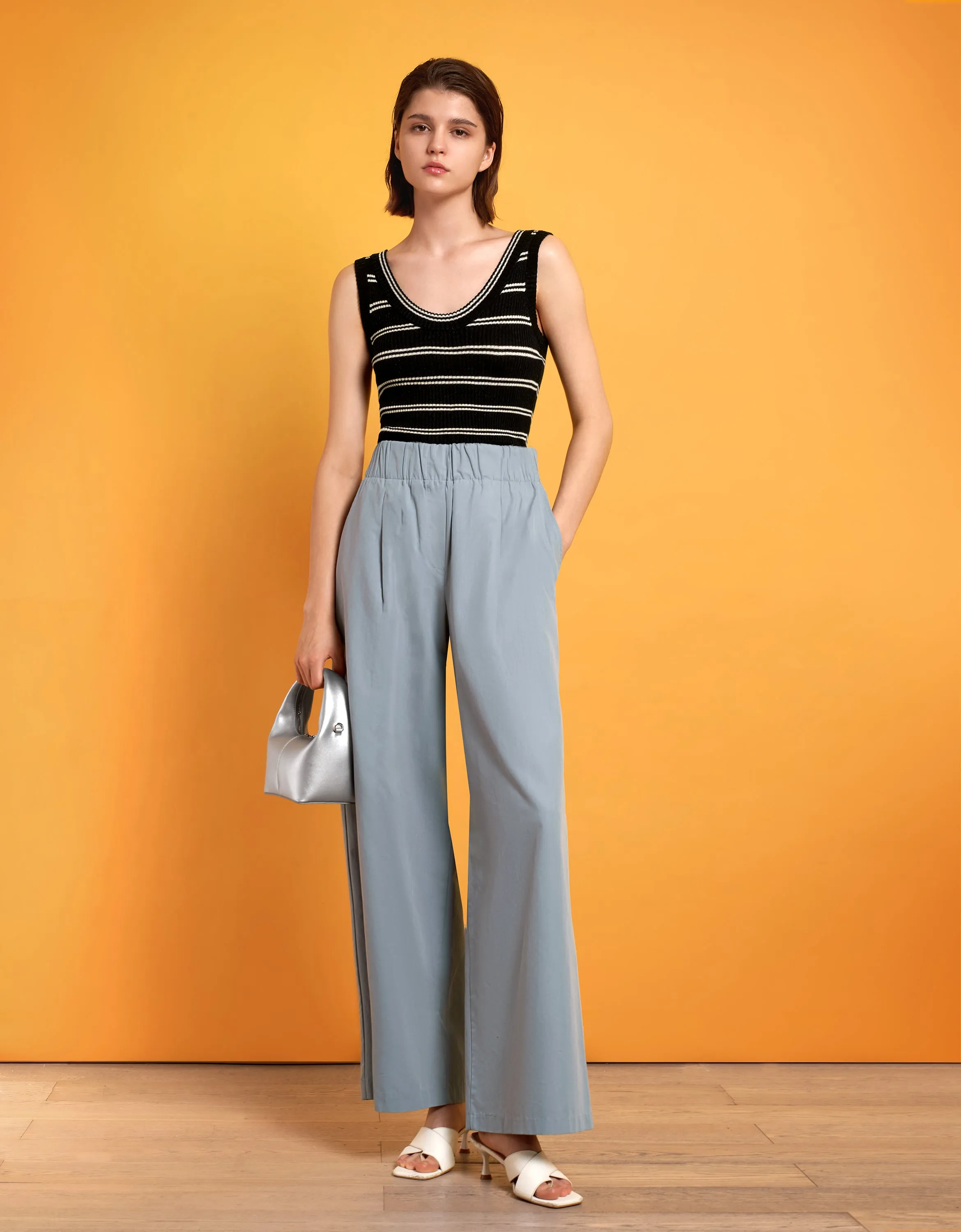 Flowy Pleated Trousers