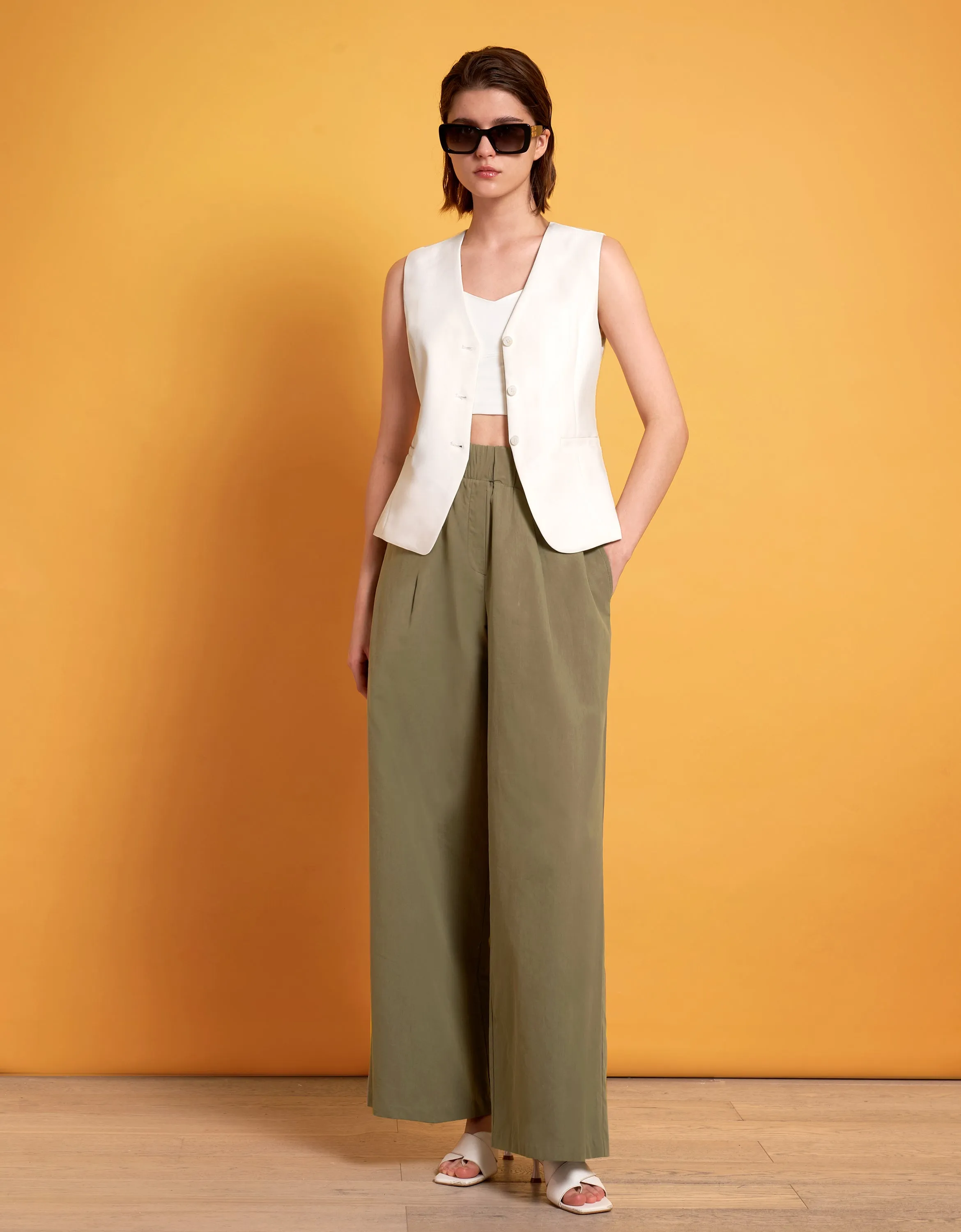 Flowy Pleated Trousers