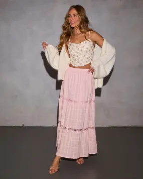 Graciela Lace Trim Maxi Skirt