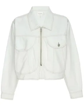 Heart Denim Jacket in Au Natural Clean