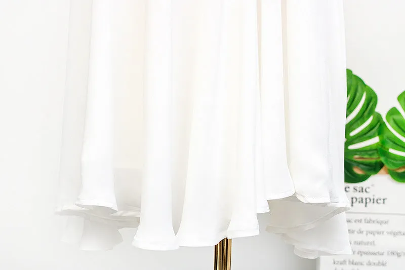 Hotels IUInspired V-Neck Long Sleeved Printed Skirt Elegant Women Skirt