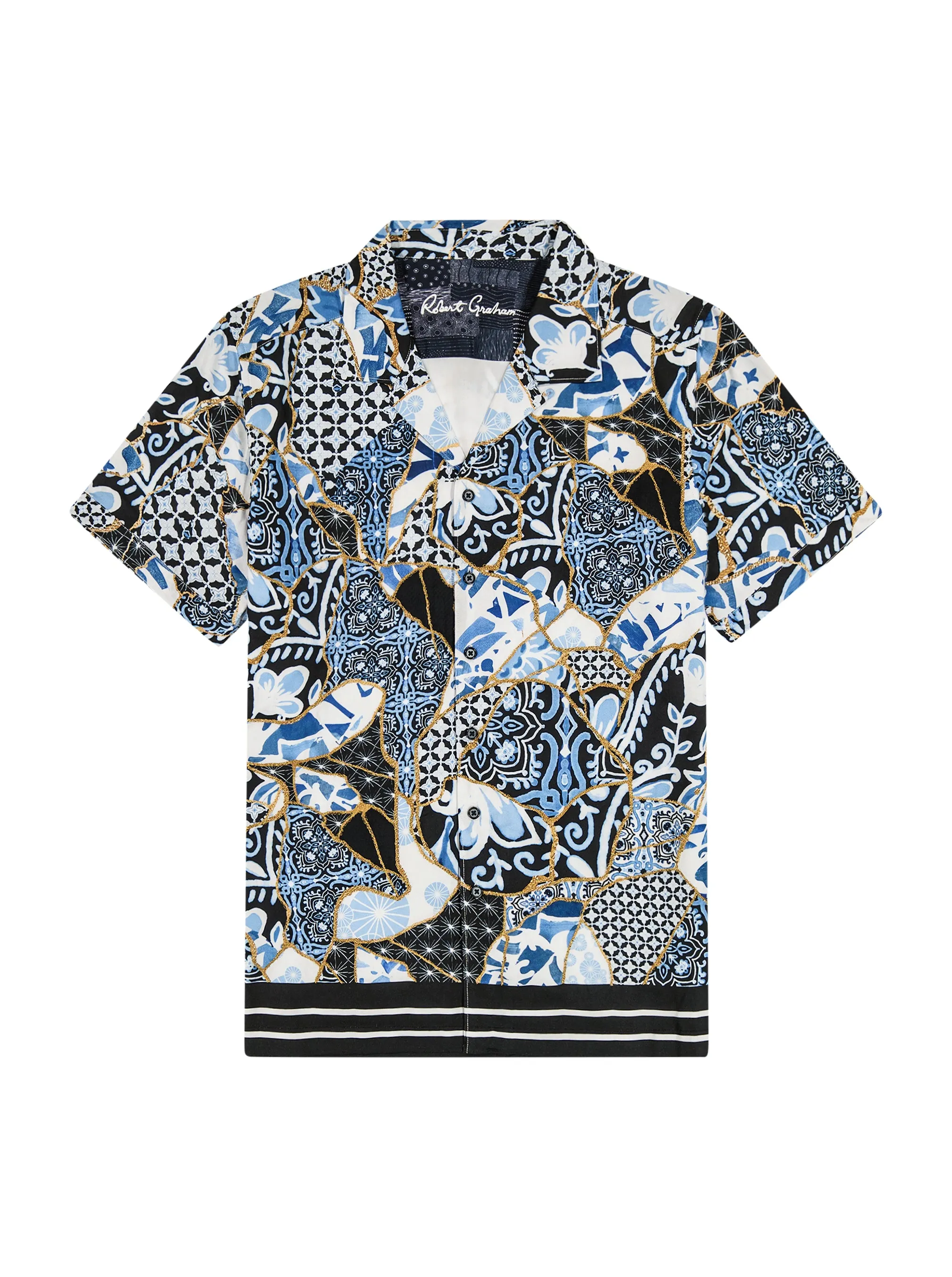 KINTSUGI SHORT SLEEVE BUTTON DOWN SHIRT