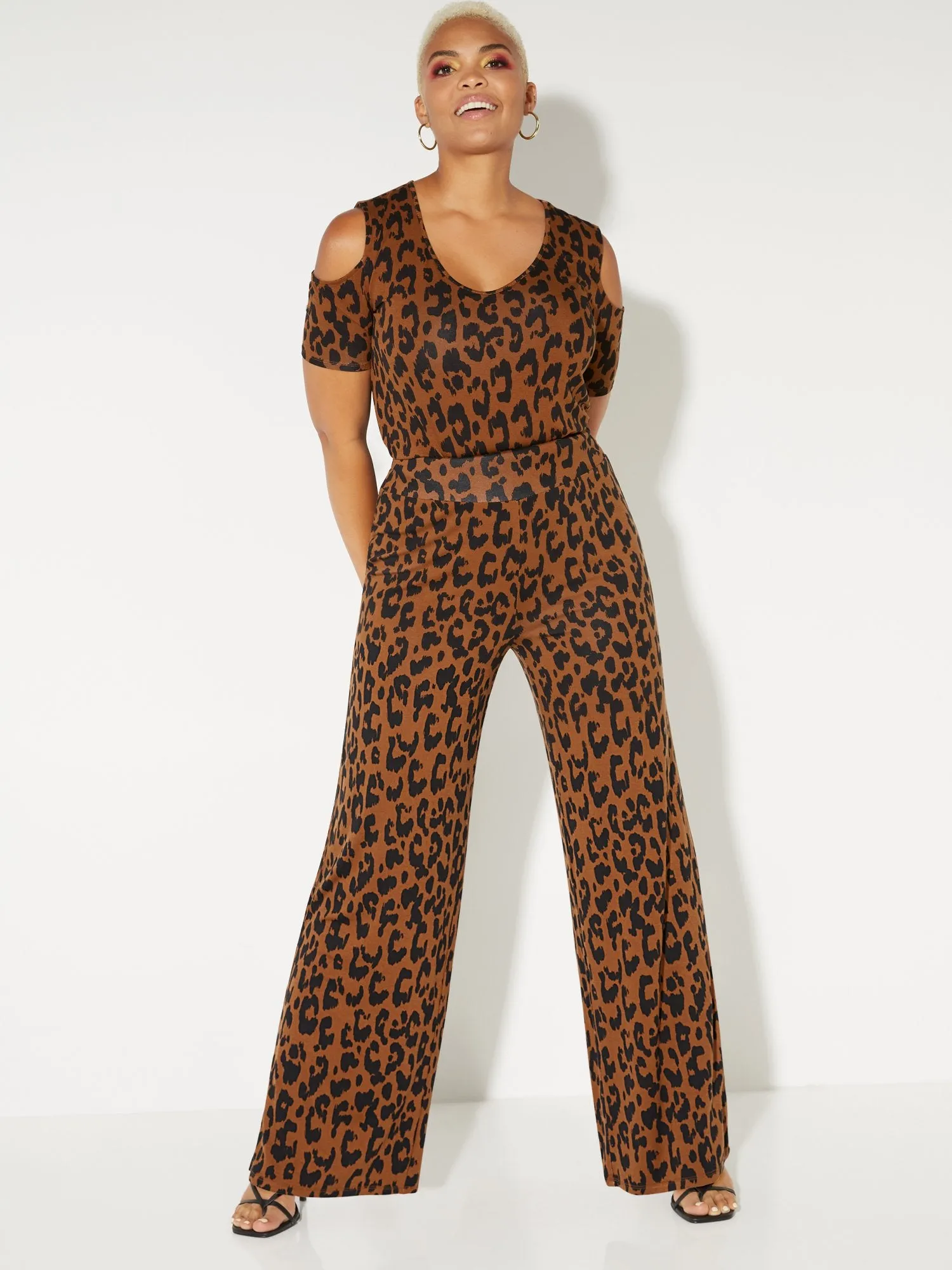 Leopard-Print Palazzo Pant - NY&C Style System