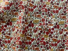 Liberty of London Poppy Forest Rust Cotton Lawn (Made in Italy)