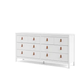 Madrid Double Dresser 4 4 Drawers - White