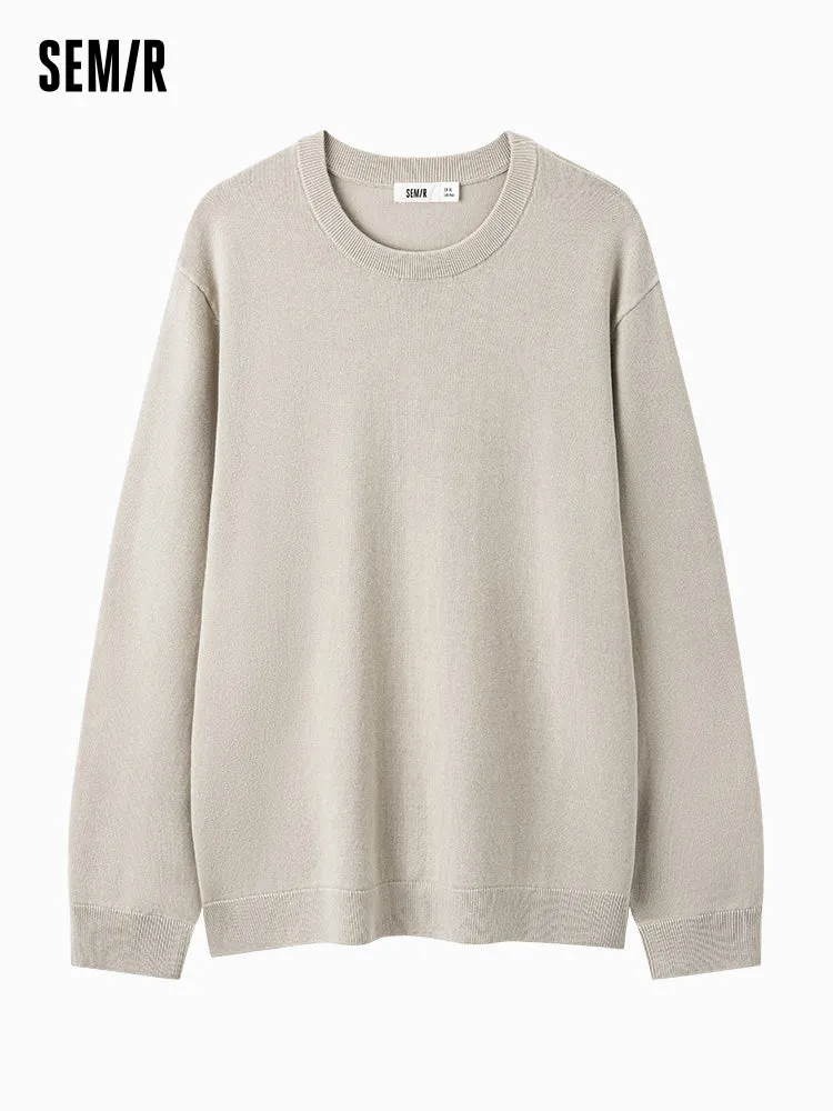 Men's shell card crew neck sweater