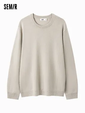 Men's shell card crew neck sweater