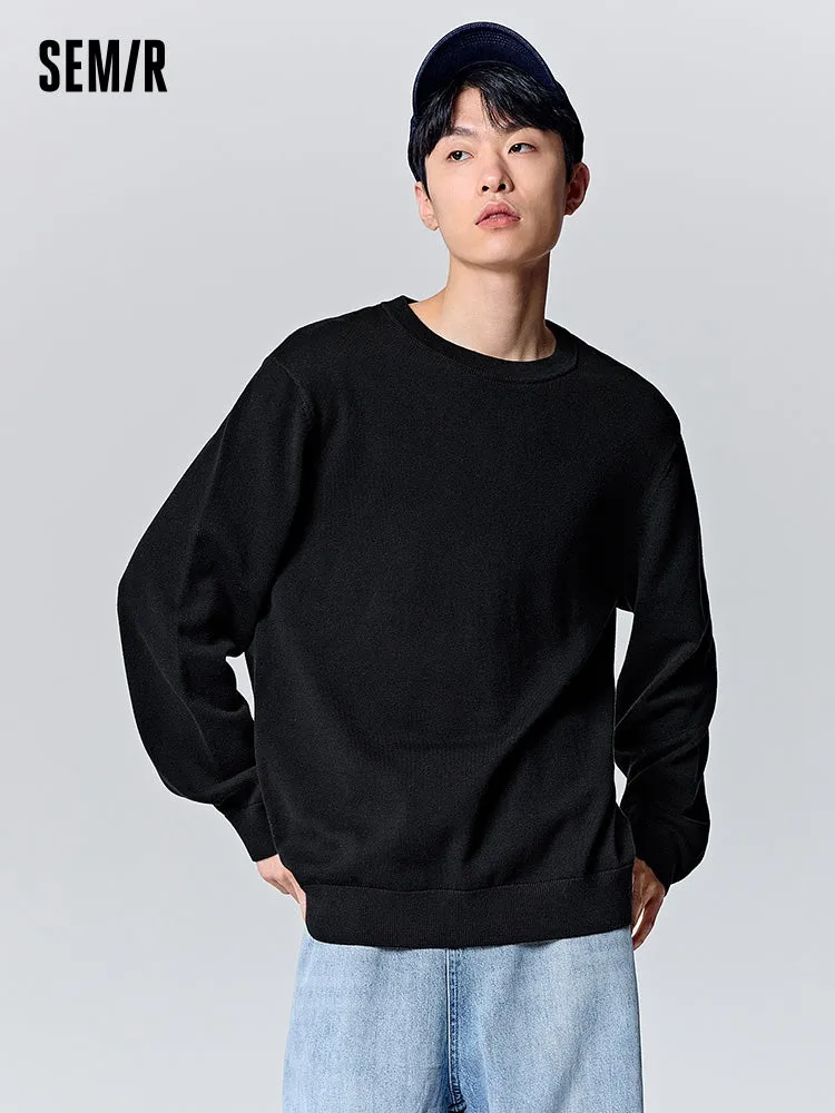 Men's shell card crew neck sweater