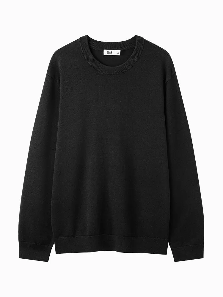 Men's shell card crew neck sweater