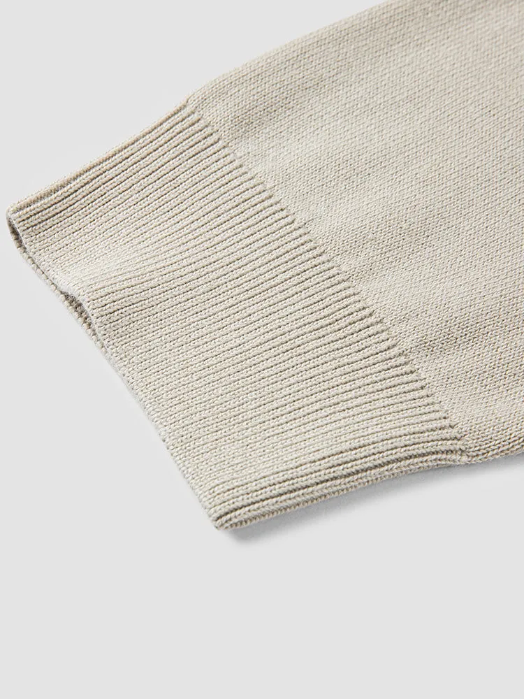 Men's shell card crew neck sweater