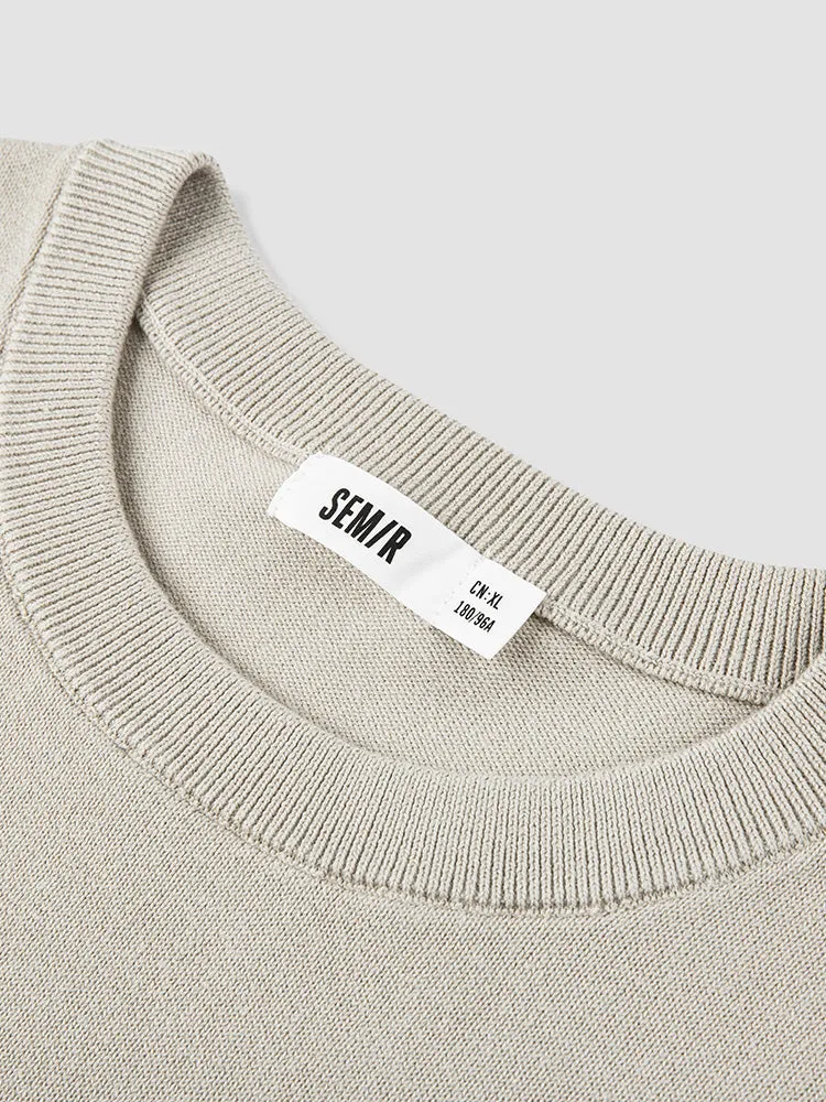 Men's shell card crew neck sweater