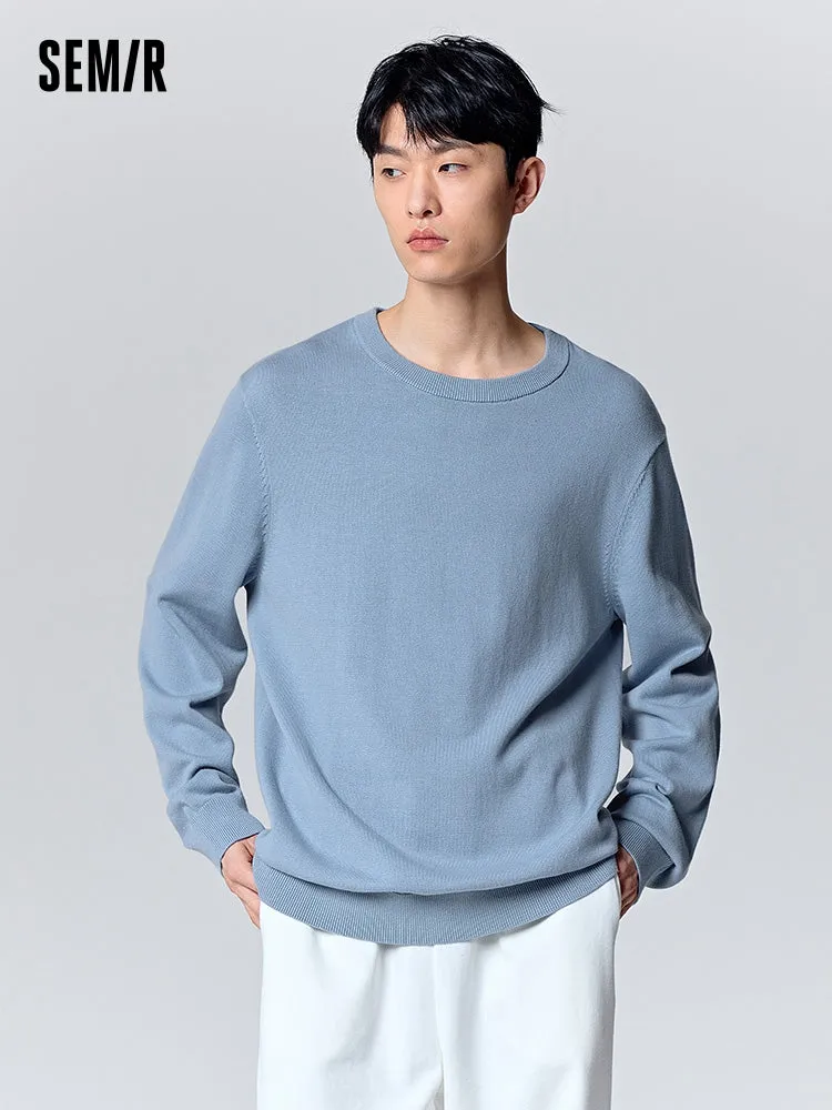 Men's shell card crew neck sweater