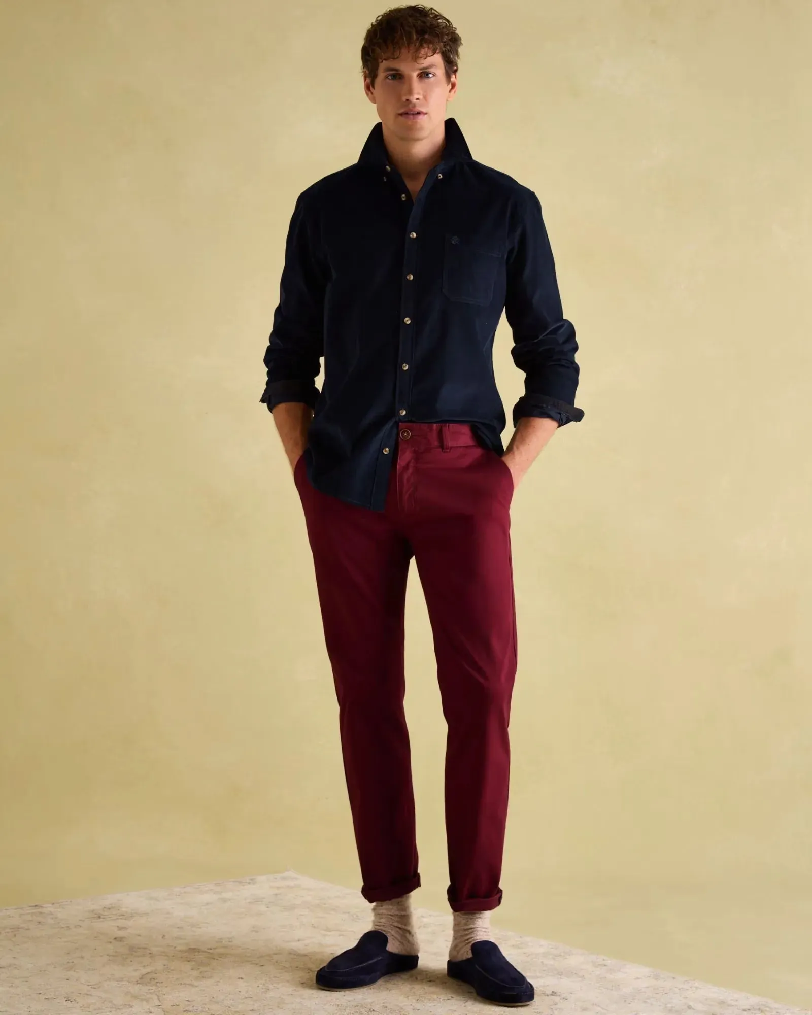 Miller Navy Corduroy Shirt