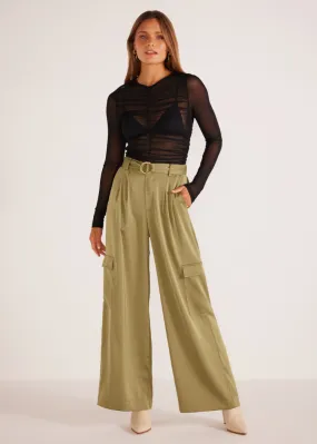 MINKPINK Anissa Pant - Khaki ***FINAL SALE***