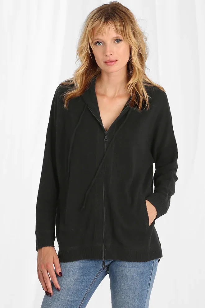 Minnie Rose Cashmere Oversized Zip Hoodie