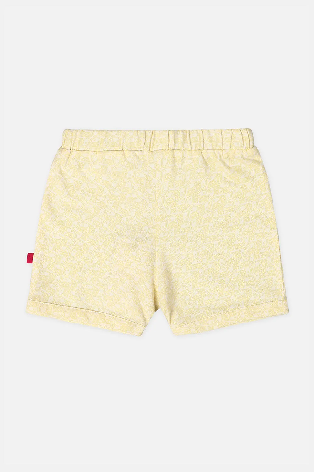 Oh Baby Comfy Shorts Knitted Yellow-Sr14