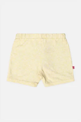 Oh Baby Comfy Shorts Knitted Yellow-Sr14